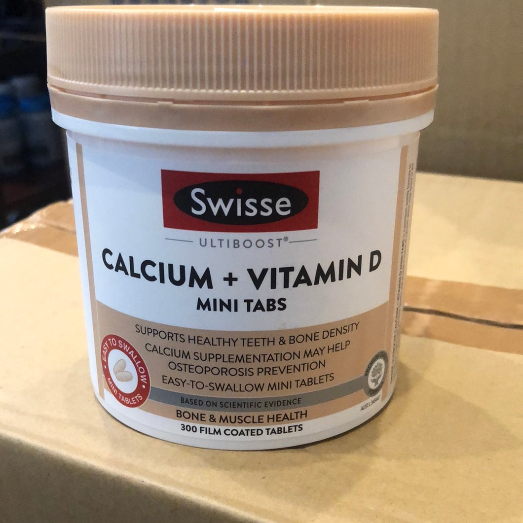 Swisse Calcium+ vitamin D mini tabs