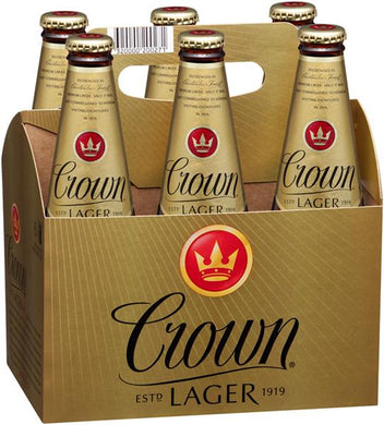 Crown Lager 375mL pack sell 6bottle/pack