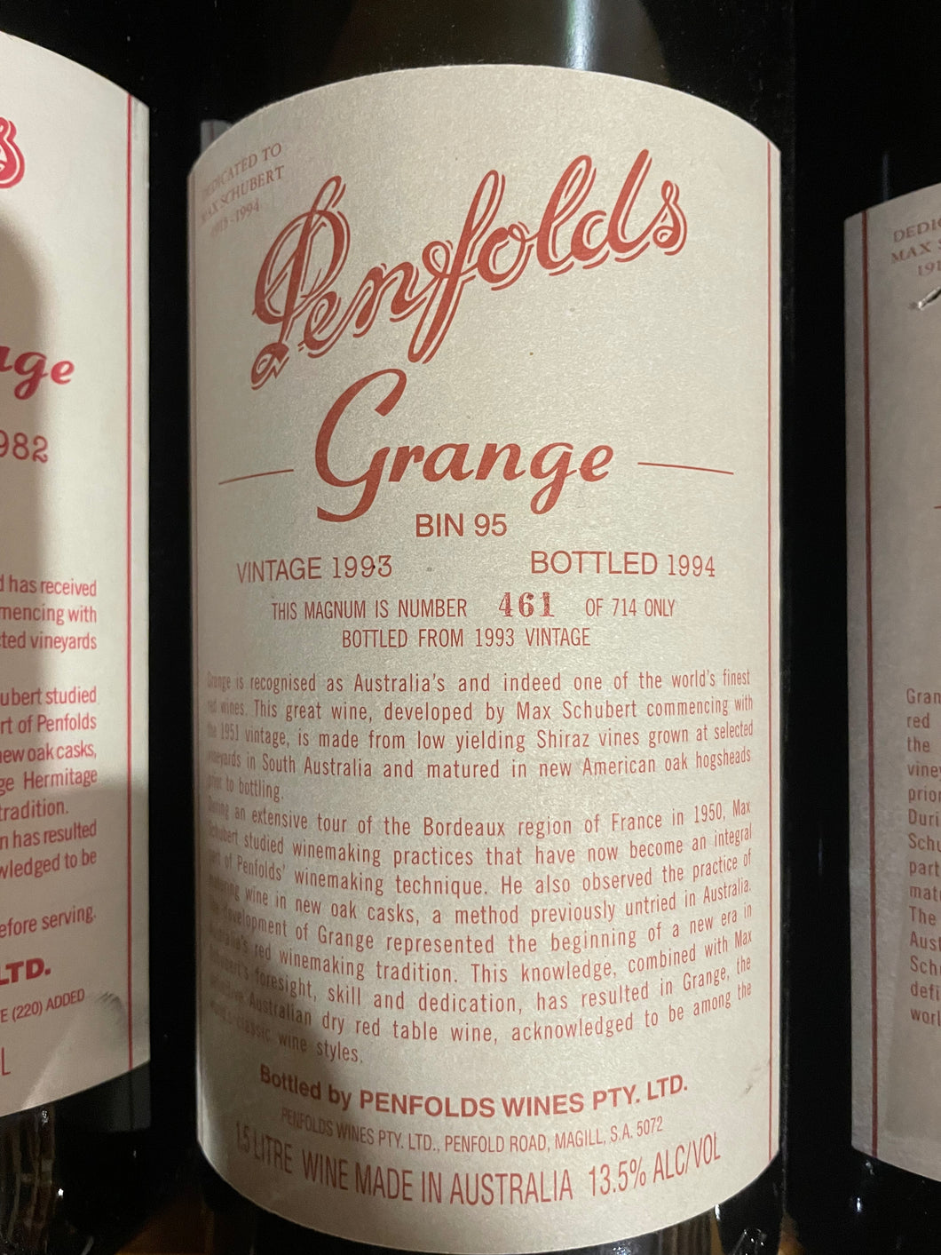 1993 Penfolds Grange Magnum