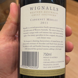 2011 Wignalls Cabernet Merlot
